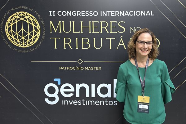 Joanna Calazans, Gerente de Filantropia da Aldeias Infantis SOS, no encontro Mulheres no Tributário.